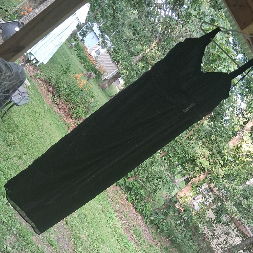 R & M Richards Black Halter Maxi Dress for Prom/homecoming